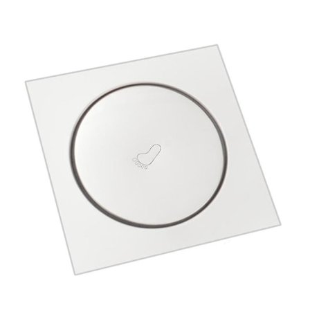 10x10cm Rund Rustfrit Stål Pop-up Gulvafløb Badeværelse Bruser Afløbsriste Toilet Si Balkon