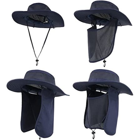 Utendørs solhatt UPF 50 beskyttelse vanntett fiskehatt Fac