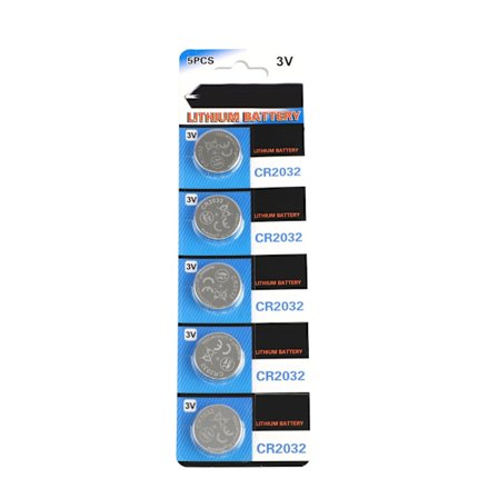 5/10 stk. CR2032 3V Litium Knappcellebatteri for Klokker Temperatursensorer