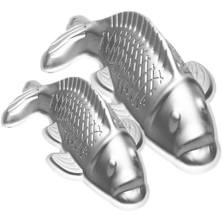 2 stk Kakeform Fiskeform Bakeform Matform Metall Geleform Bakeverktøy