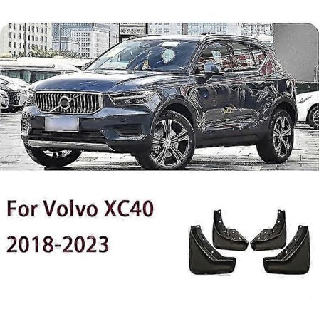 Utmerkede Sprutlapper for Volvo XC40 2018-2023 2020 2021 2022, Mudguards, Sprutlapper, Skvettlapper, Foran, Bak, Hjulskjermer, Biltilbehør 4 stk -X