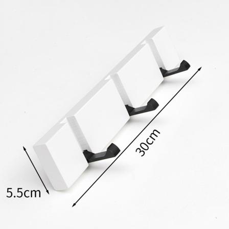 Foldbar knage, massiv træ dørknage, knage, hvid