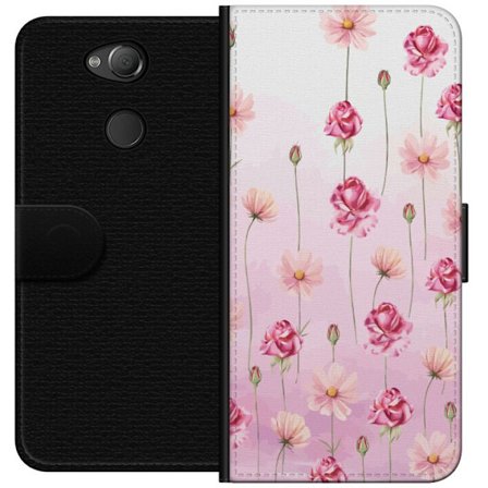 Kompatibel Tegnebogsetui til Sony Xperia XA2 Rose Petal Whisper
