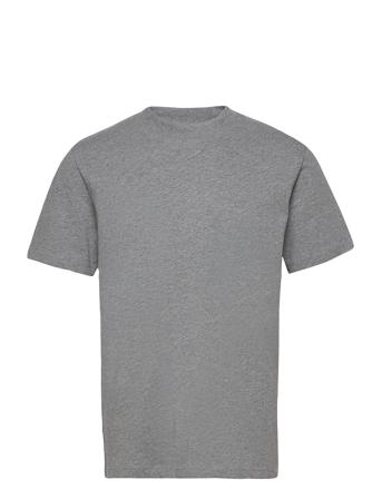 Slhrelaxcolman200 Ss O-Neck Tee S T-shirt Grå Selected Homme