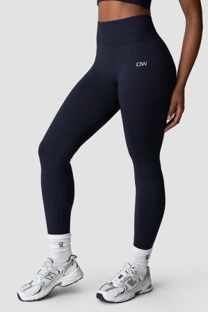 ICANIWILL - Divine Seamless Tights Wmn Navy - Træningstights - Damer - Træningstøj fra ICIW