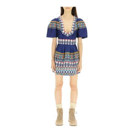 Dsquared2 Klänning blå, Dam, Dam, Storlek: S