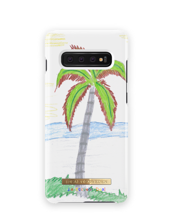 La Escuela iDeal Galaxy S10 Plus Crayon Palm Tree