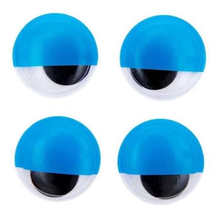 Liikkuvat silmät Ø 35 mm - Siniset silmäluomet - RICO DESIGN - Lapsille 5-vuotiaasta alkaen - Sininen Blå