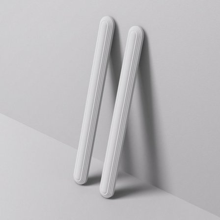 2 STK / Sæt Anti-kollision Strip Bumper Guards HVID