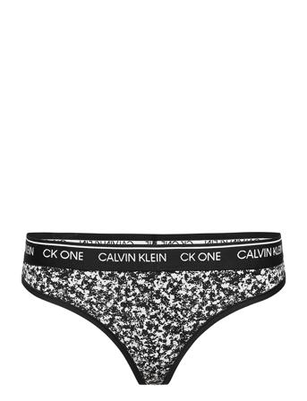 Thong Stringtrosa Underkläder Svart Calvin Klein