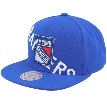 Mitchell & Ness - NHL Blå snapback Keps - New York Rangers Full Frontal Vintage Blue Snapback @ Hatstore