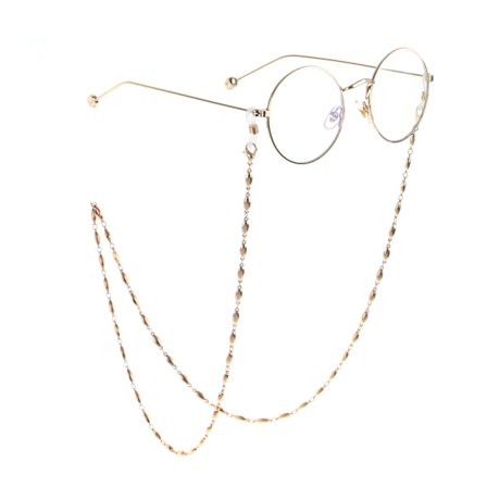 Fashionabla glasögonkedja för kvinnor Metall solglasögon snöre
