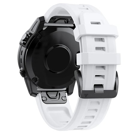 Garmin Fenix 7S/ 6S/ 6S Pro/ 5S/ 5S Plus/Descent Mk2S klocktillbehör 20MM armband klockarmband silikon snabbfrigöringsspänne (vit)