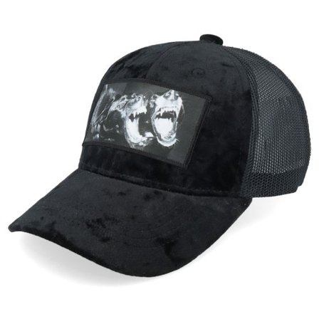Calza Pennello - Svart trucker Keps - Kids Dogs Velvet Black Trucker @ Hatstore