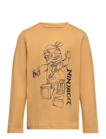 T-Shirt Ls T-shirts Long-sleeved T-shirts Gul LEGO Kidswear*Betinget Tilbud