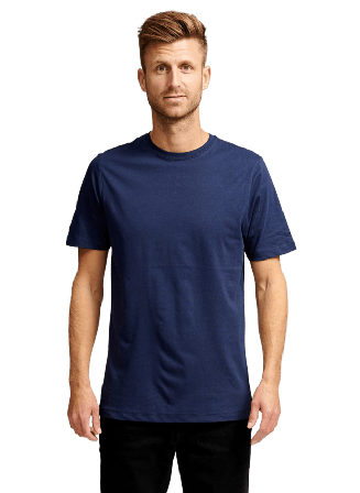 TeeShoppen Ekologisk Basic Tshirt T-shirts Herr Blå XL