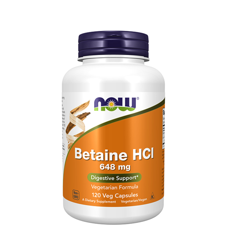 Now Foods Betaine HCL 120 kapslar