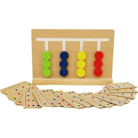 Sorteringsleksak i trä - Sorteringspussel för barn - Utbildning