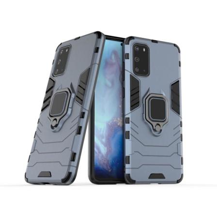 Samsung Galaxy S20 Ultra - Armour Ring Skal - Navy Blue