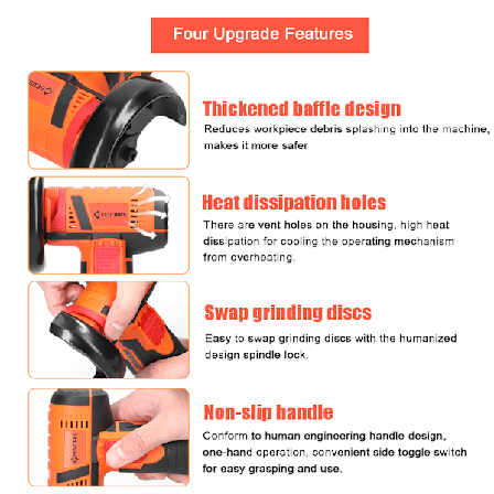 19500rpm Elektrisk Slipeverktøy Multifunksjonell Mini Sliper Håndholdt Kutter for Kutting Polering Keramiske Fliser Tre Stein Stål