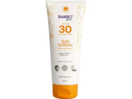 BAMBO Solskyddskräm SPF30 200ml - Lyreco - Sjukvård och omsorg - Hygien - Solskydd