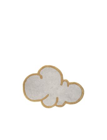 Tæppe 'Cloud' Uld Home Textiles Cushions & Blankets Blankets & Throws Grey Broste Copenhagen