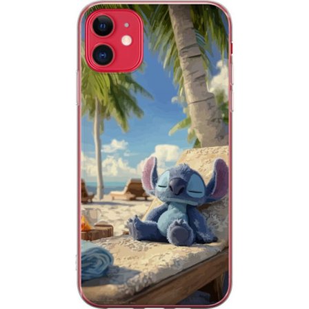 Kompatibelt Mobildeksel til Apple Apple iPhone 11 Disney Stitch klemmer skilpadde tropisk strand