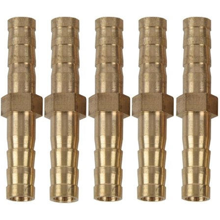 5 st 6 mm innerdiameter luftgas raka rör slang piggslangkoppling