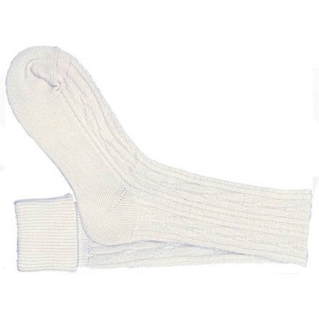 Tyroler Oktoberfest herrestrømper - hvide - tyske udklædningsstrømper 43-46 - Boligindretning