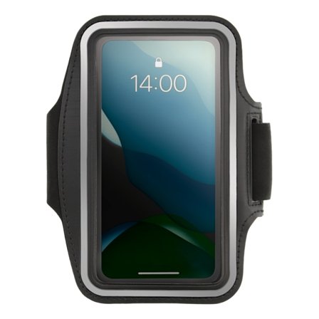 Sport armband reflective fits up to most 6.5" screens black
