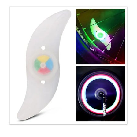 Fargerik Sykkel Hjul Eiker Lett Vanntett MTB Balanse Sykkel Lys