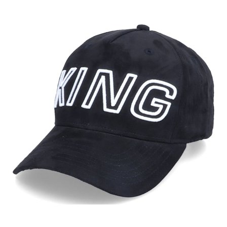 King Apparel - Preto adjustable Boné - Aldgate Curved Peak Black Adjustable @ Hatstore