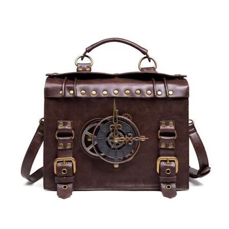 Steampunk-tyyliset vaihteilla koristellut olkalaukut, retro-tyyliset messenger-laukut, goottilaiset olkalaukut