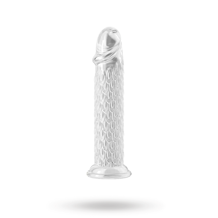 Gode Scales Clear Dildo 18,5 cm - Vuxen.se - Vibrerande, strapless & standars strap-ons