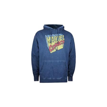 Marvel Luvtröja Med Logotyp För Män 3d Xxl Vintage Navy