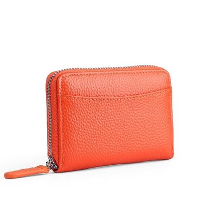 Kredittkortholder Trekkspilllommebok ORANSJE orange