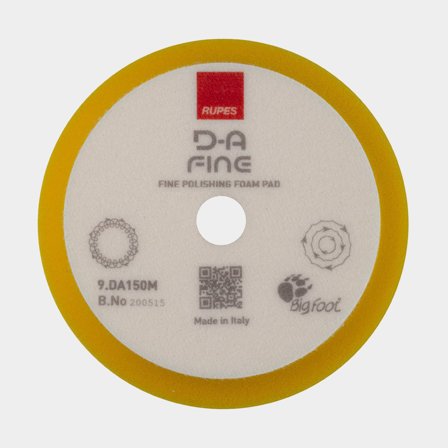 Disco de pulido RUPES BigFoot D-A Fine, Ø150 mm, dureza media, compatible con plato de soporte Ø125 mm