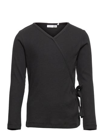 Nkfonuaia Ls Slim Wrap Top Black Name It