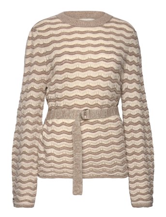 MAUD Victoria Knit Sweater - Beige - M
