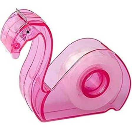 Søt Teipdispenser Skrivebord Tegneserie Flamingoer Teipholder Bærbar Teipkniv Barn Skole Kontorrekvisita