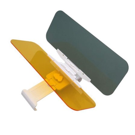 Dag og nat bil anti-blænding solskærm, 2 i 1 bil solskærm A