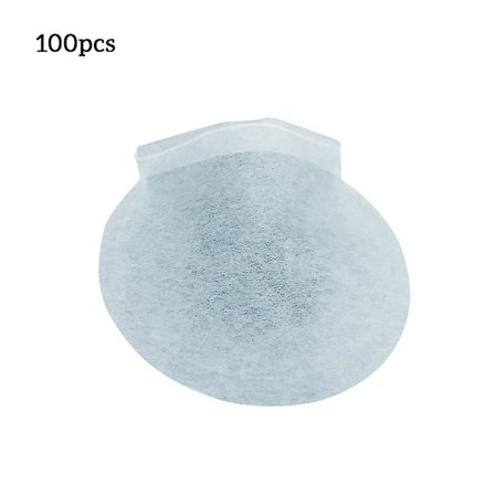 100 stk Teposer Runde Tomme Engangs Trekkstreng Filterpose Kaffe Løst