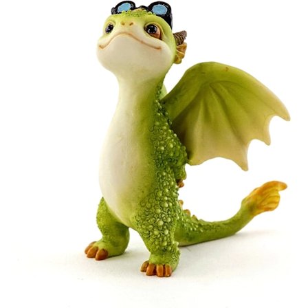 Top Collection Rex Den Gröna Draken - Mini Samlarobjekt Fantasy Figur (Magisk Drake)