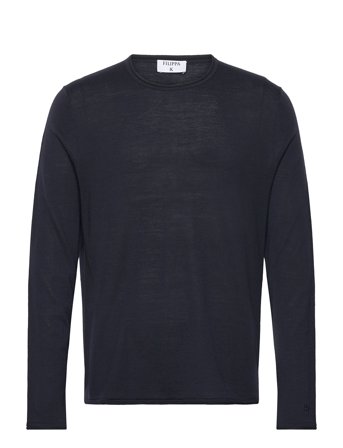 Filippa K Rolled Edge Knit Sweater - Navy - S