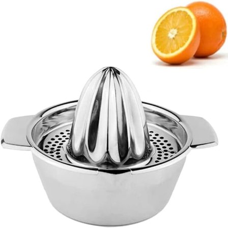 Manuell juicepress i rostfritt stål, kompatibel med citron, lime och apelsin