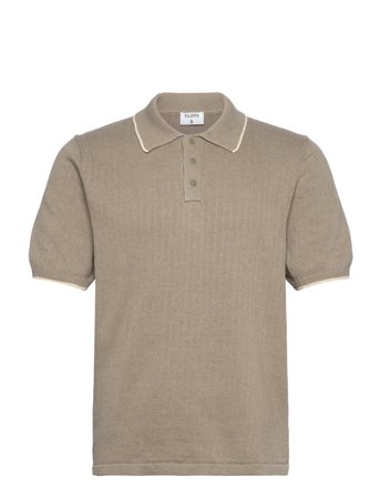 Linen Cotton Knit Polo Beige Filippa K