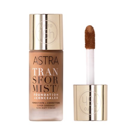 ASTRA MAKEUP TRANSFORMIST FOUNDATION + CONCEALER 007W - CASHMERE 18ml - Fondotinta liquido