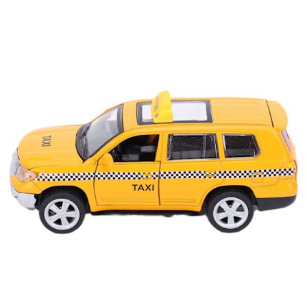 32 Legering Taxi Leke Bil med Lyd Lys Trekk Tilbake Simuleringsmodell Barnegave
