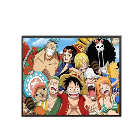 30x40cm,One Piece Diamond Painting Kit til børn Anime 5D Full Rhi