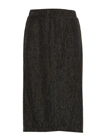 U8060, Jersey Skirt Below Knee Black Saint Tropez